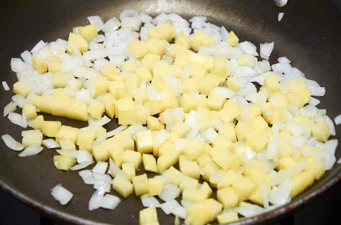 Cocinar Cebolla y Patata