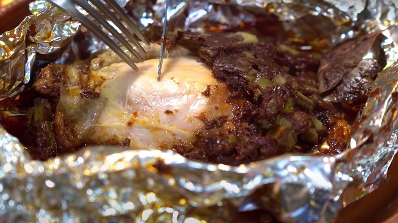 Receta de Mixiotes de Pollo con Nopales