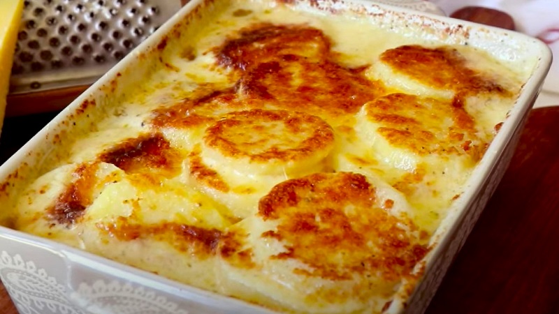 Receta de papas con queso al horno