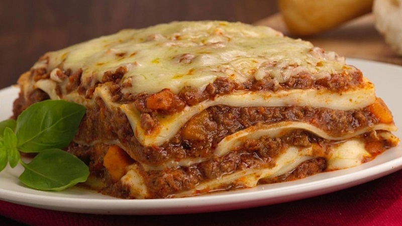 Receta de lasaña de carne molida